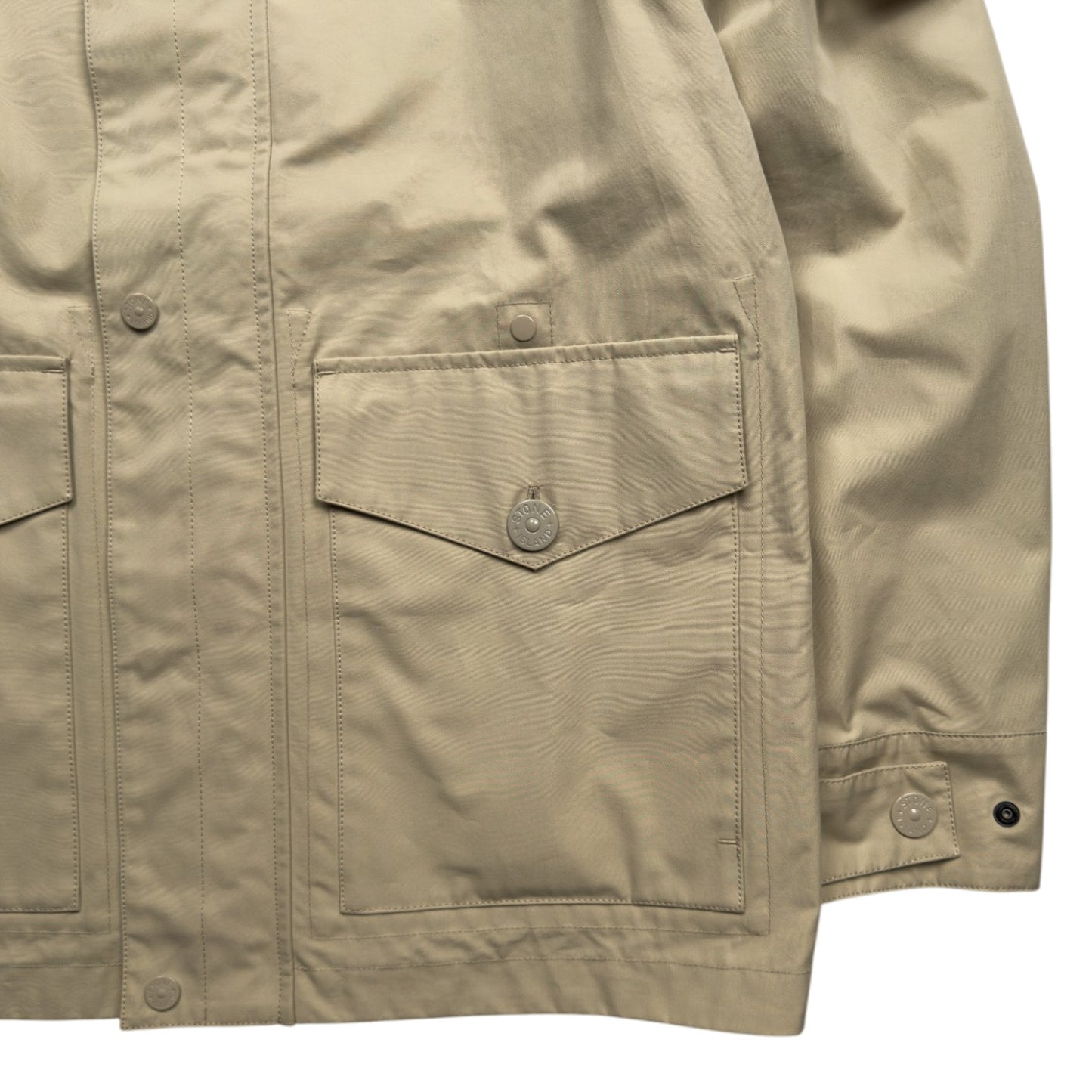 S/S 25 Stone Island Weatherproof Cotton Canvas Ghost Piece Jacket