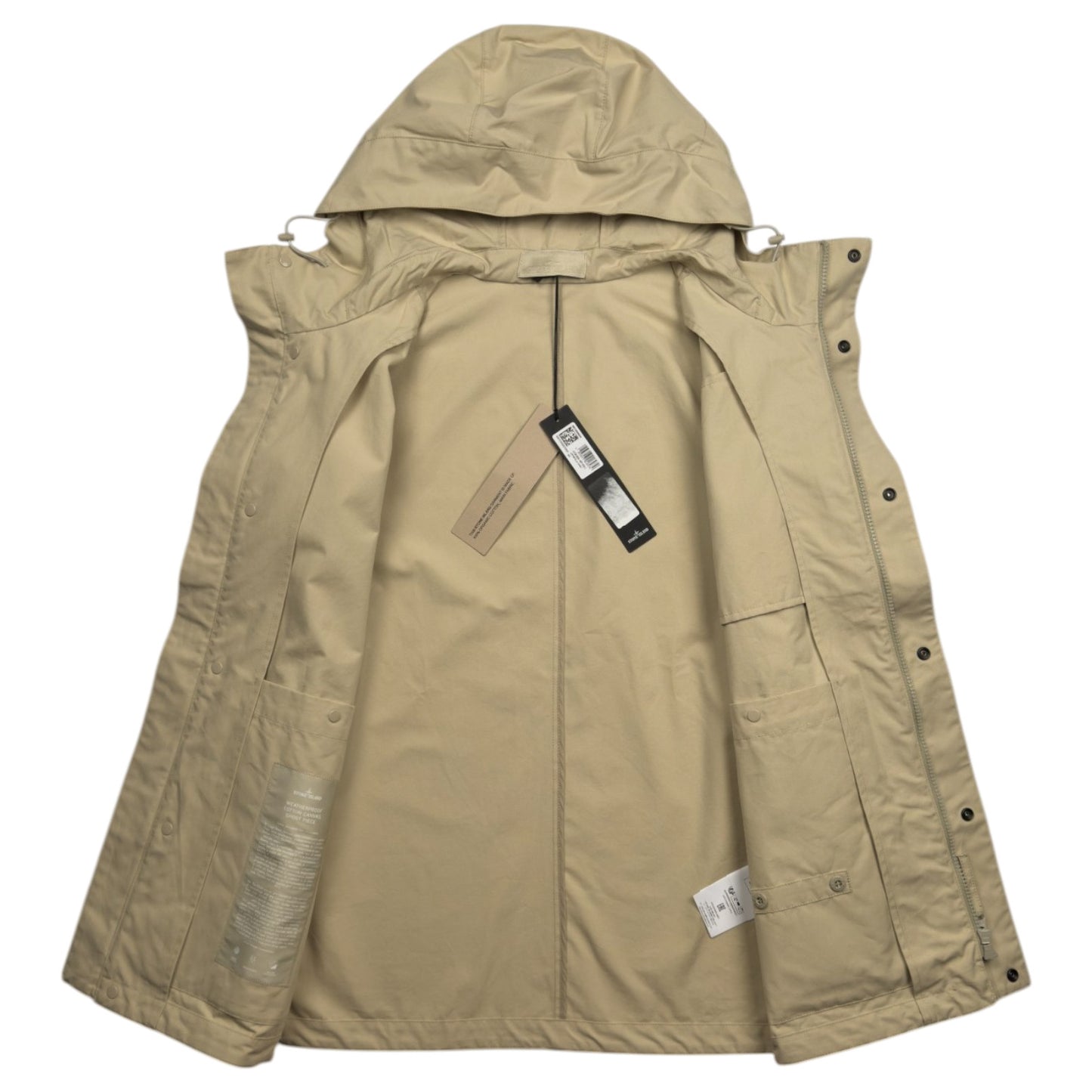S/S 25 Stone Island Weatherproof Cotton Canvas Ghost Piece Jacket
