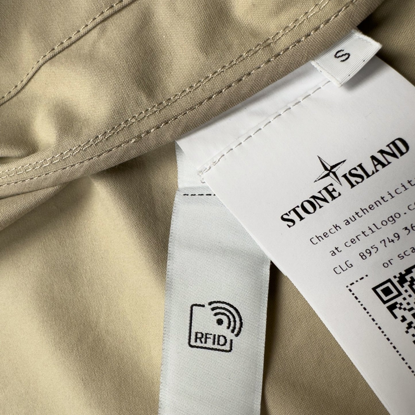 S/S 25 Stone Island Weatherproof Cotton Canvas Ghost Piece Jacket