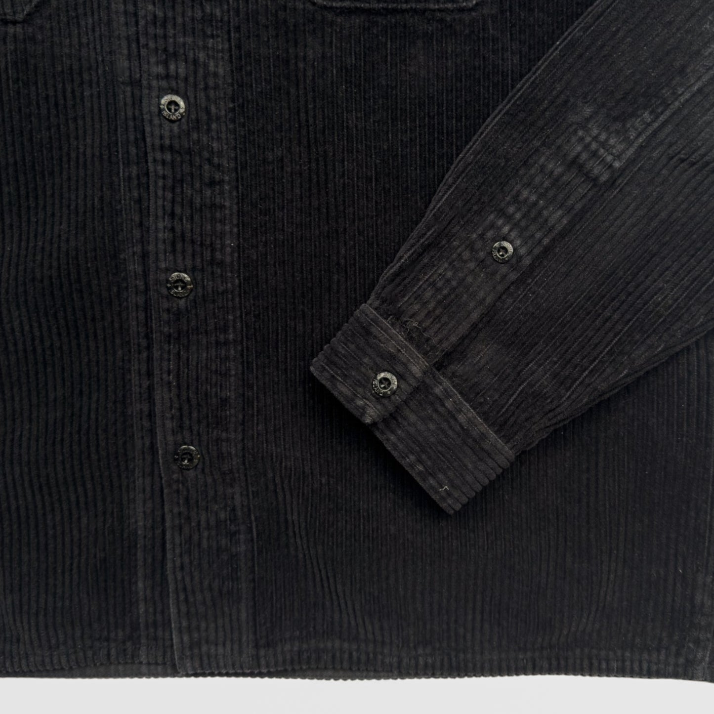 A/W 20 Stone Island Corduroy 2 Pocket Overshirt - Black