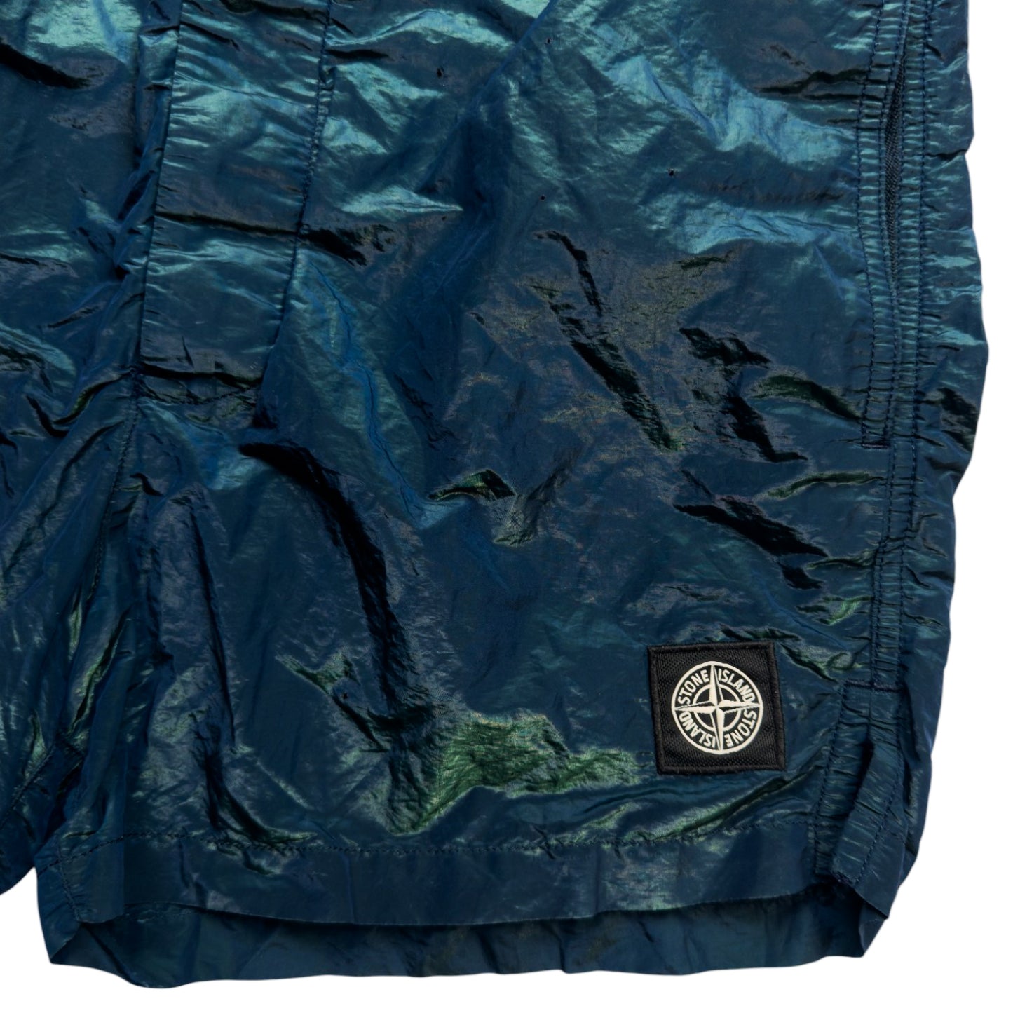 S/S 17 Stone Island Nylon Metal Weft Swim Shorts - Blue / Green
