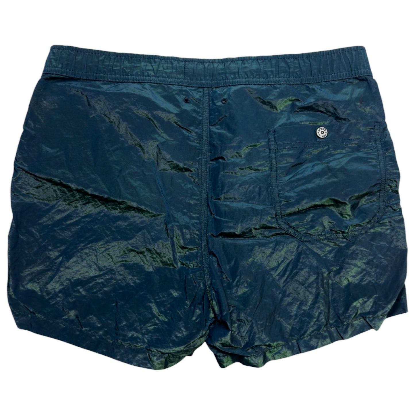 S/S 17 Stone Island Nylon Metal Weft Swim Shorts - Blue / Green