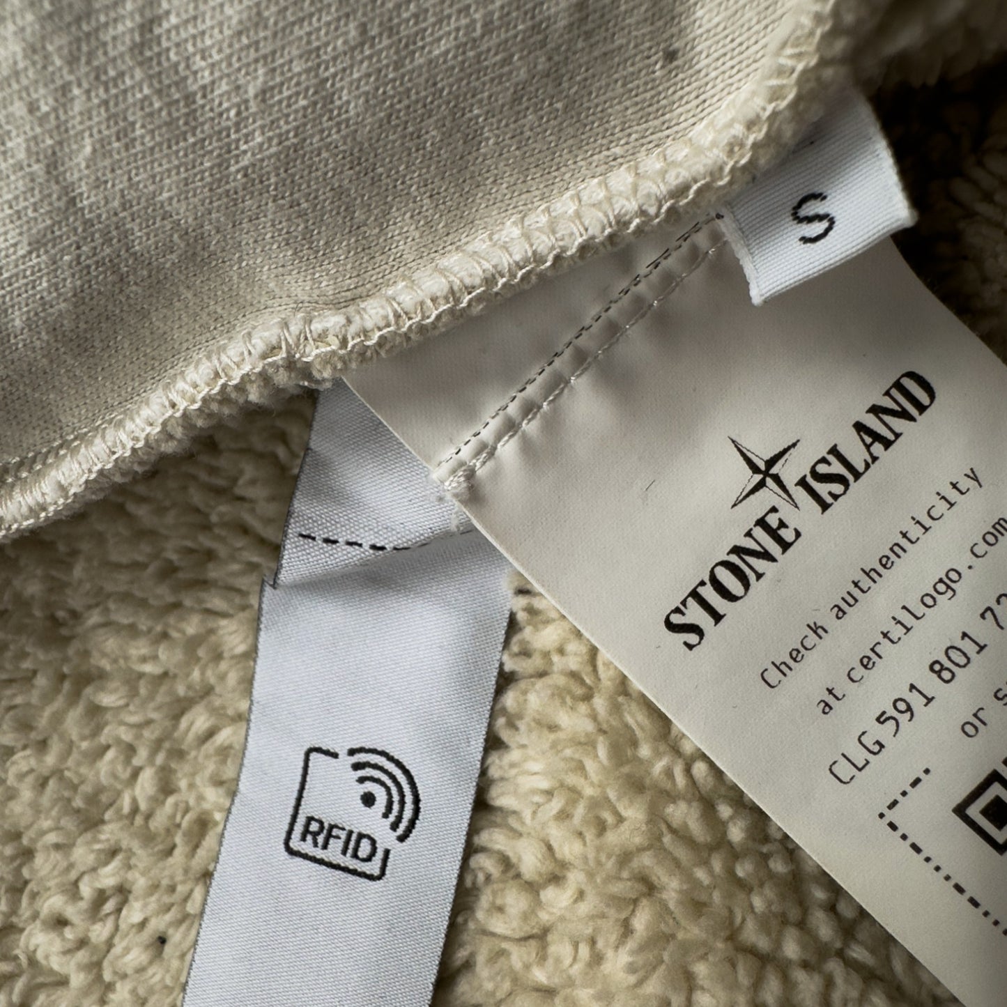 A/W 23 Stone Island Plated Terry Fleece Track Jacket