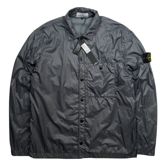 A/W 23 Stone Island Micro Yarn Overshirt - Lead Grey