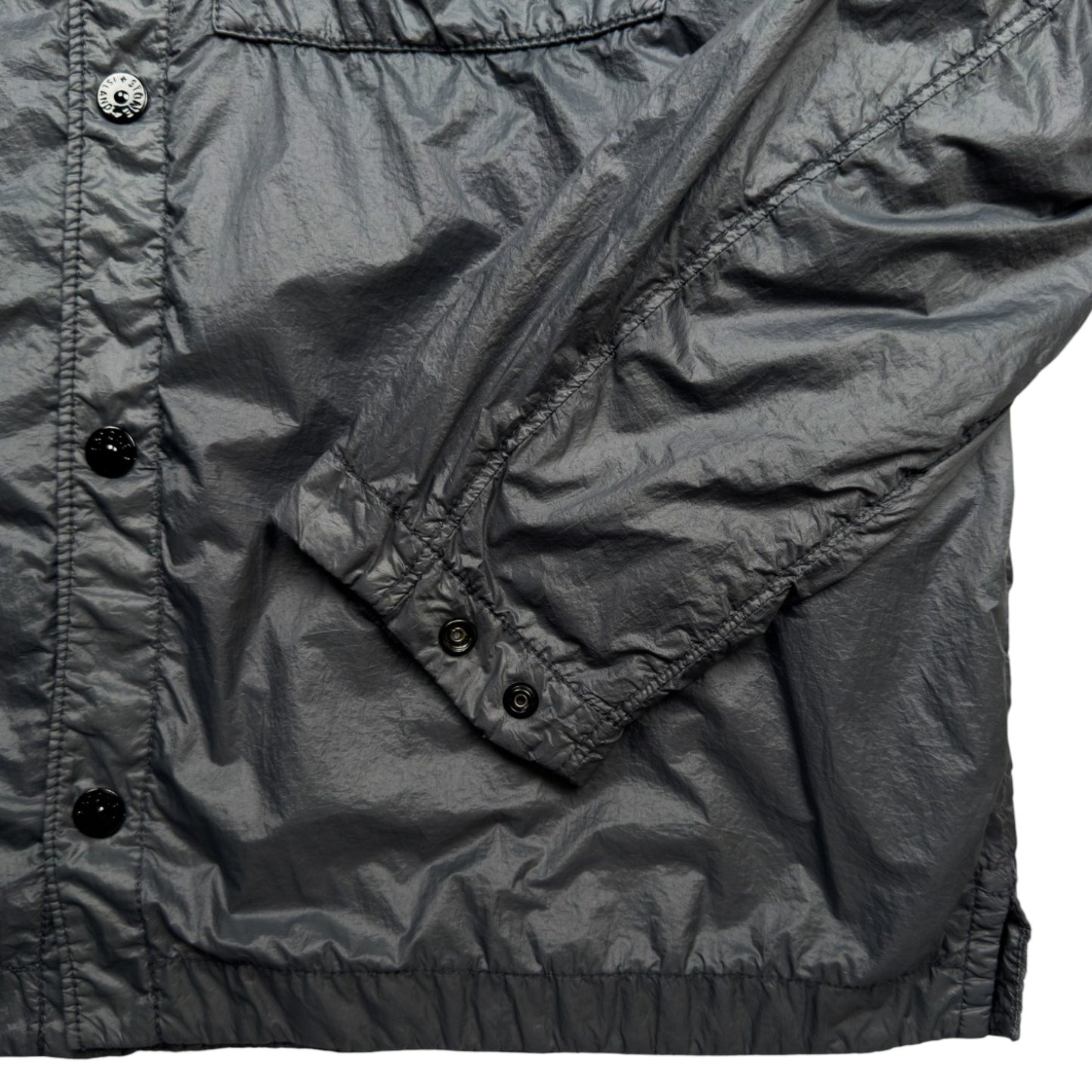 A/W 23 Stone Island Micro Yarn Overshirt - Lead Grey