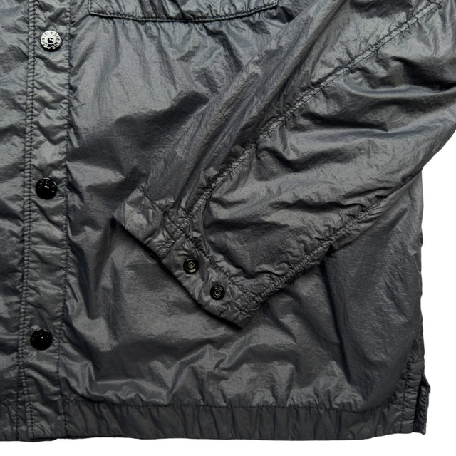 A/W 23 Stone Island Micro Yarn Overshirt - Lead Grey