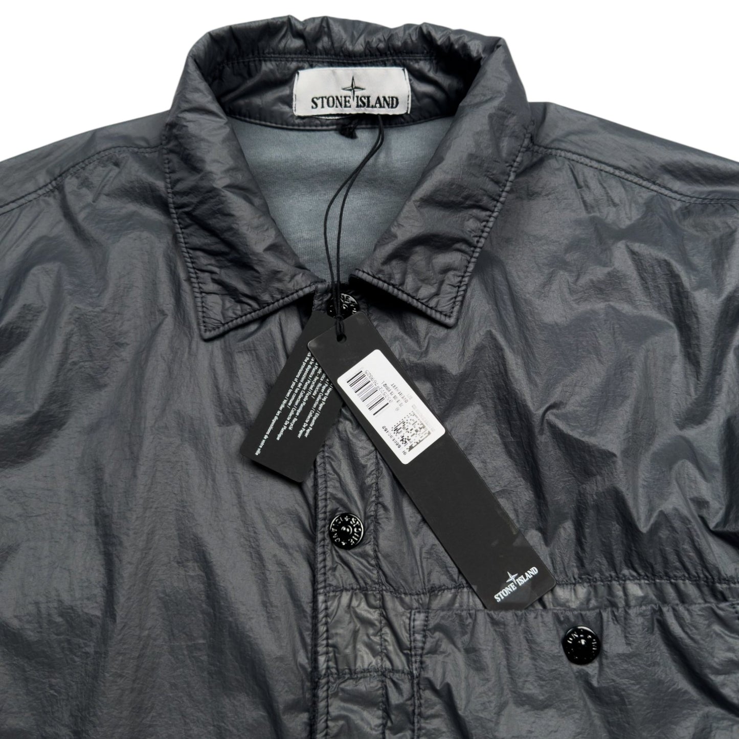A/W 23 Stone Island Micro Yarn Overshirt - Lead Grey