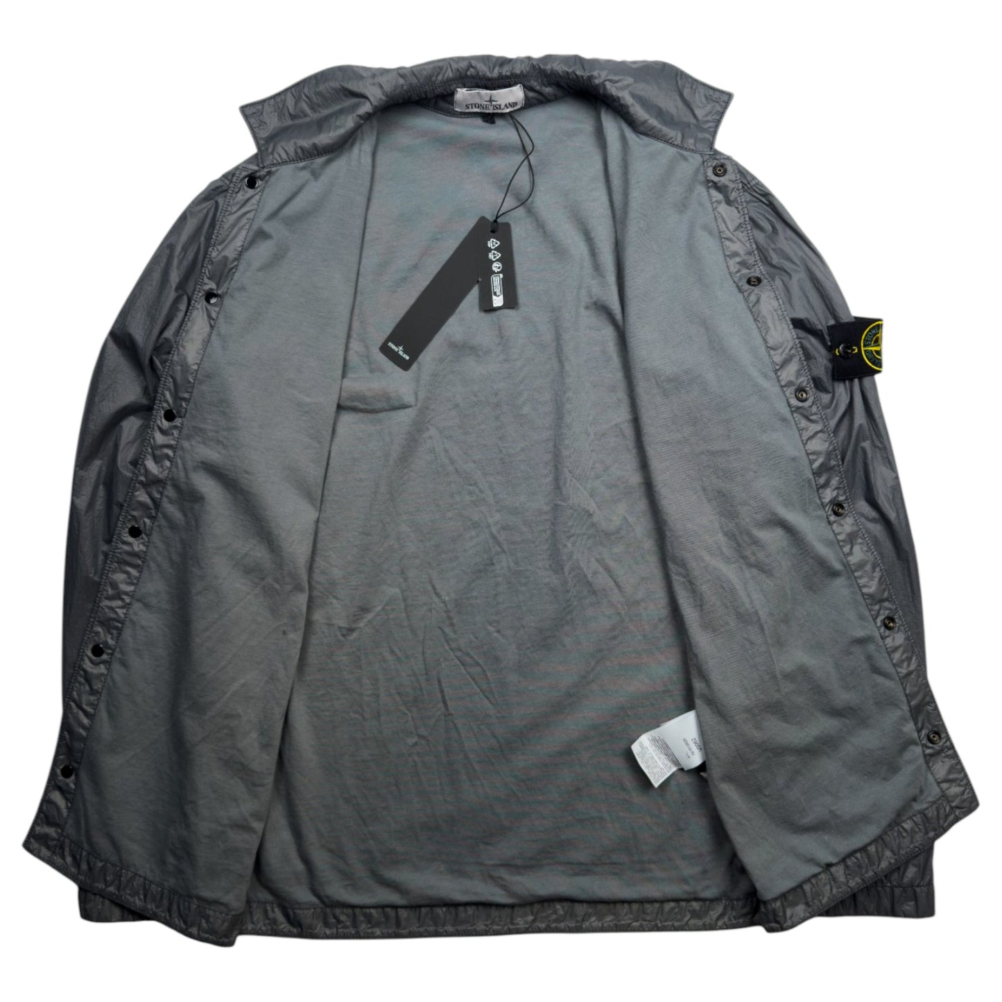 A/W 23 Stone Island Micro Yarn Overshirt - Lead Grey
