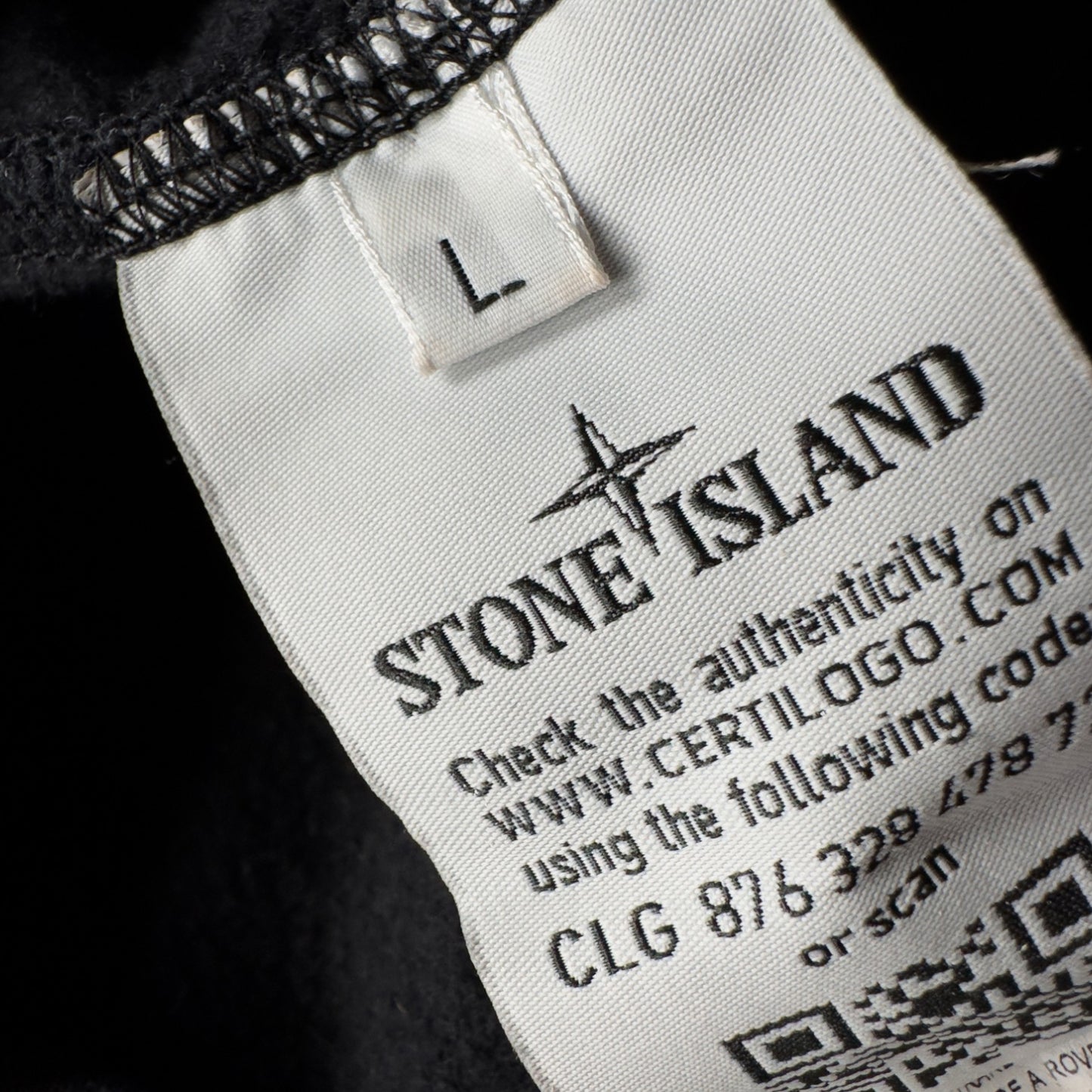 A/W 17 Stone Island Grid Check Camo Crewneck Sweater - Black