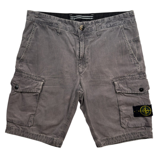S/S 21 Stone Island Bermuda Cargo Shorts - Grey