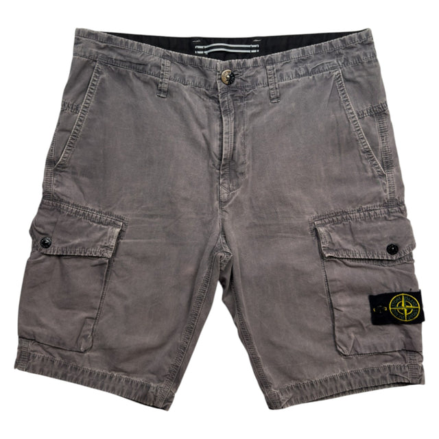 S/S 21 Stone Island Bermuda Cargo Shorts - Grey