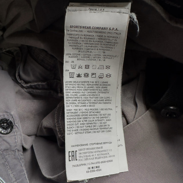 S/S 21 Stone Island Bermuda Cargo Shorts - Grey
