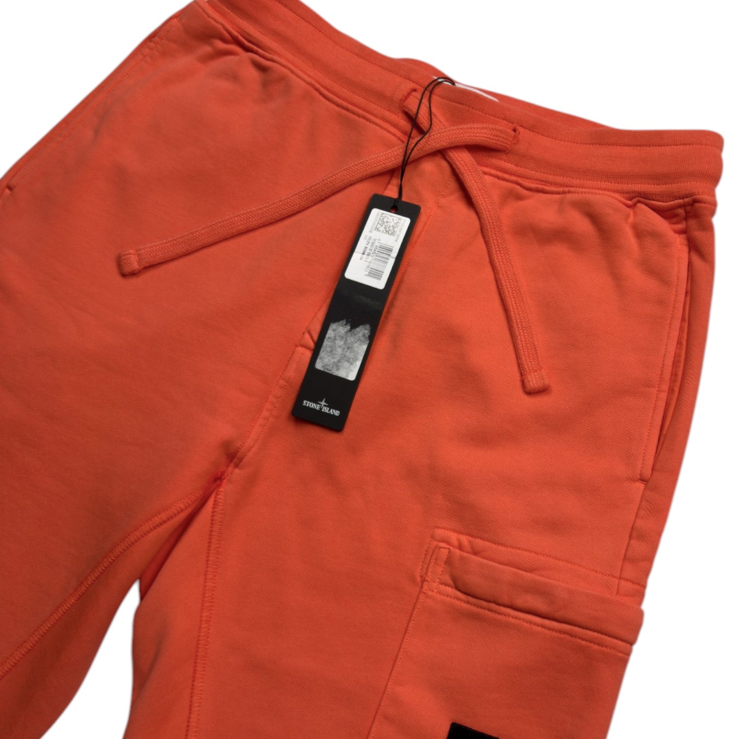 S/S 22 Stone Island Cotton Jersey Cargo Shorts - Coral