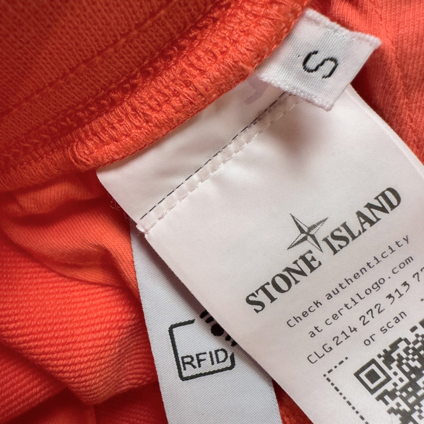 S/S 22 Stone Island Cotton Jersey Cargo Shorts - Coral