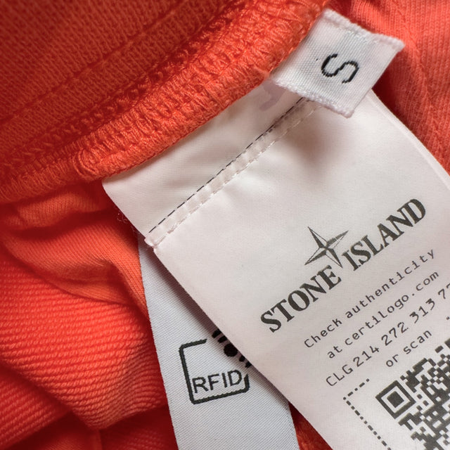 S/S 22 Stone Island Cotton Jersey Cargo Shorts - Coral