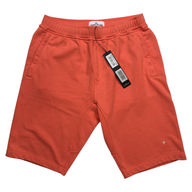 S/S 22 Stone Island Stellina Cotton Jersey Shorts - Coral
