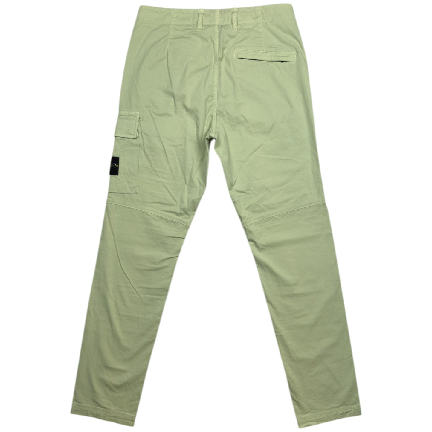S/S 21 Stone Island Stretch Cotton Cargo Trousers - 31 SL - Mint Green