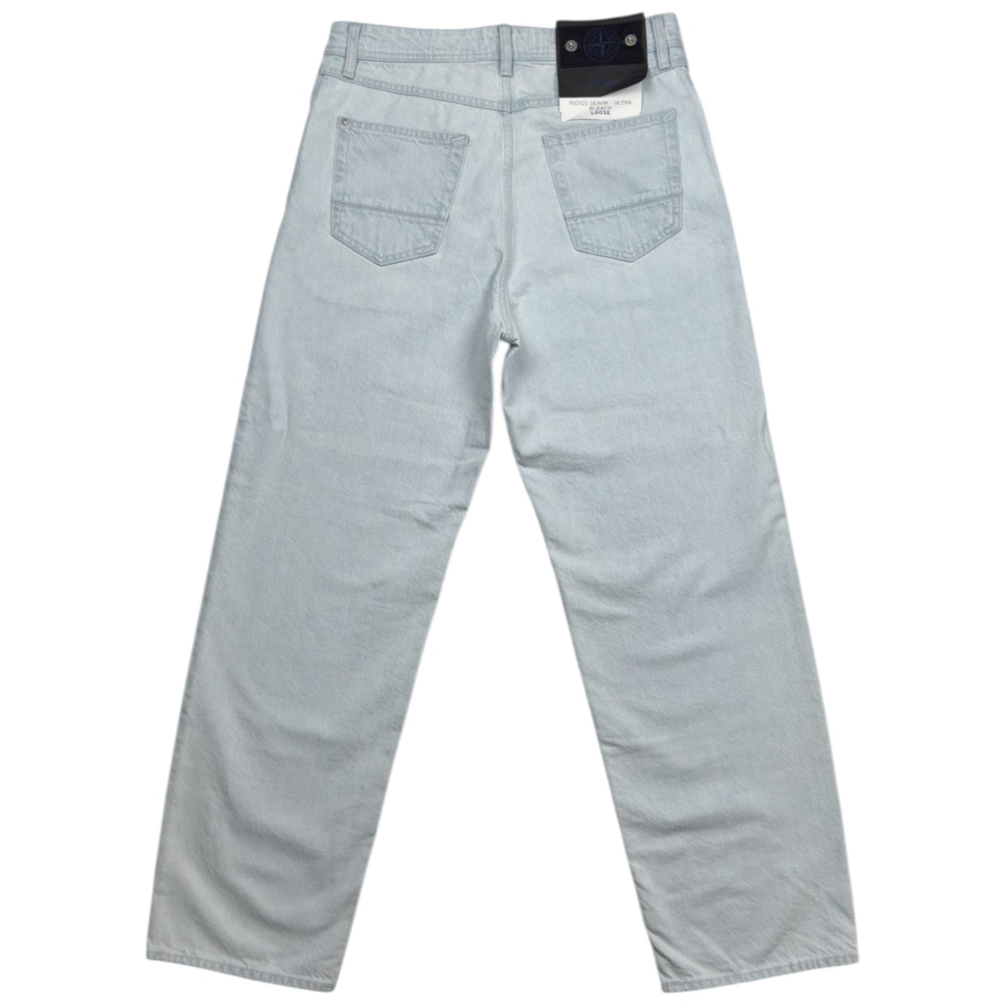 S/S 26 Stone Island Indigo Denim - Ultra Bleach - Loose Fit Jeans