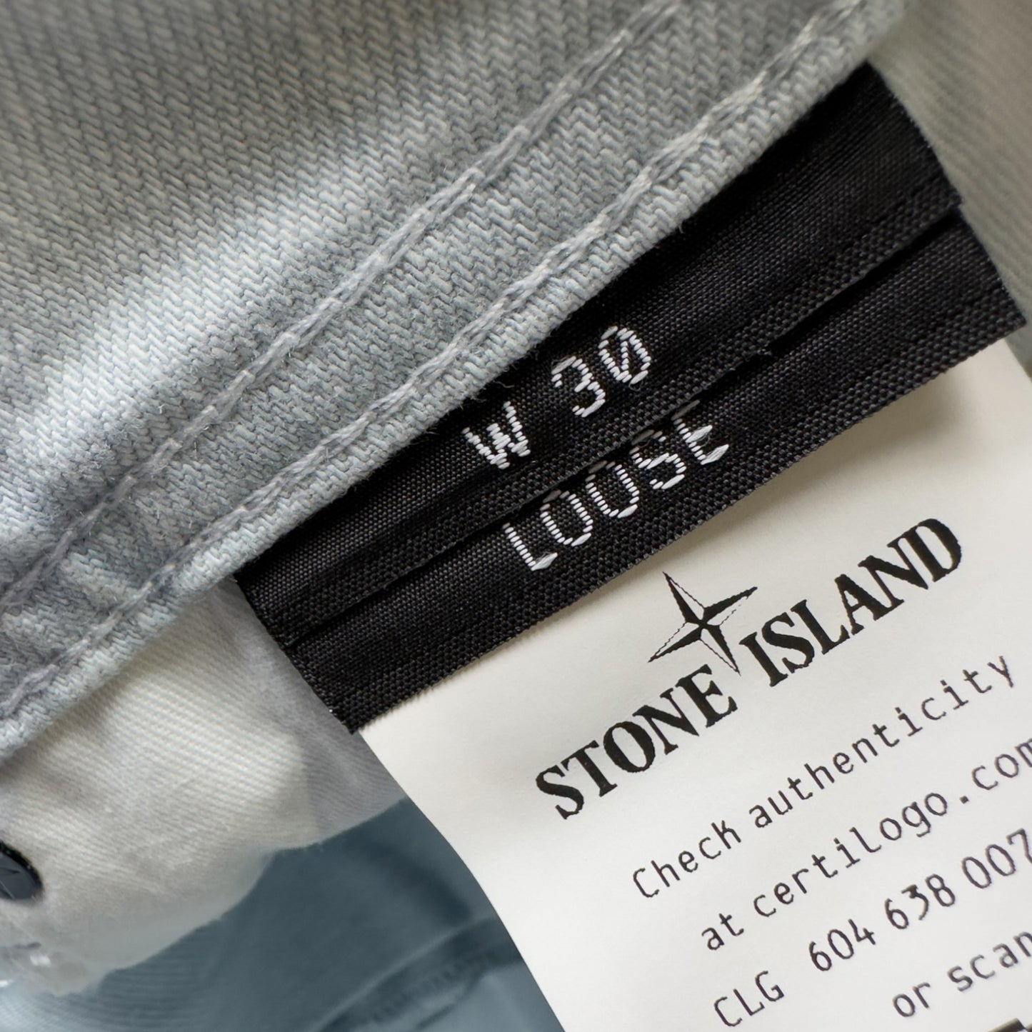 S/S 26 Stone Island Indigo Denim - Ultra Bleach - Loose Fit Jeans