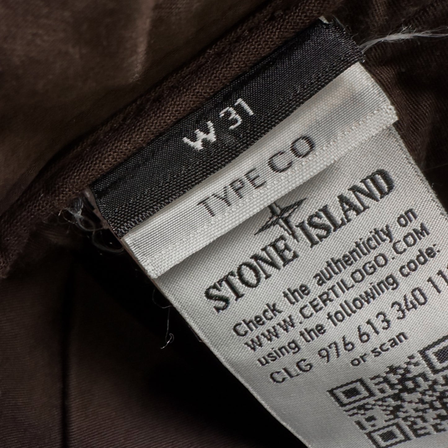 A/W 20 Stone Island Brown Ghost Cargo Trousers - 31 CO