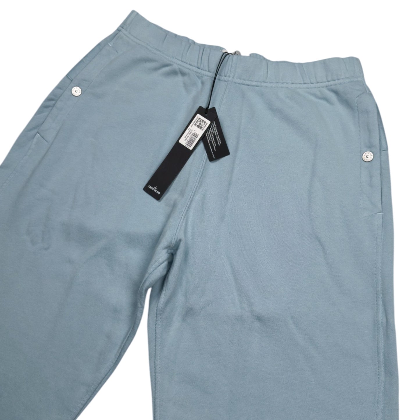 S/S 25 Stone Island Marina Cotton Fleece Joggers - Blue