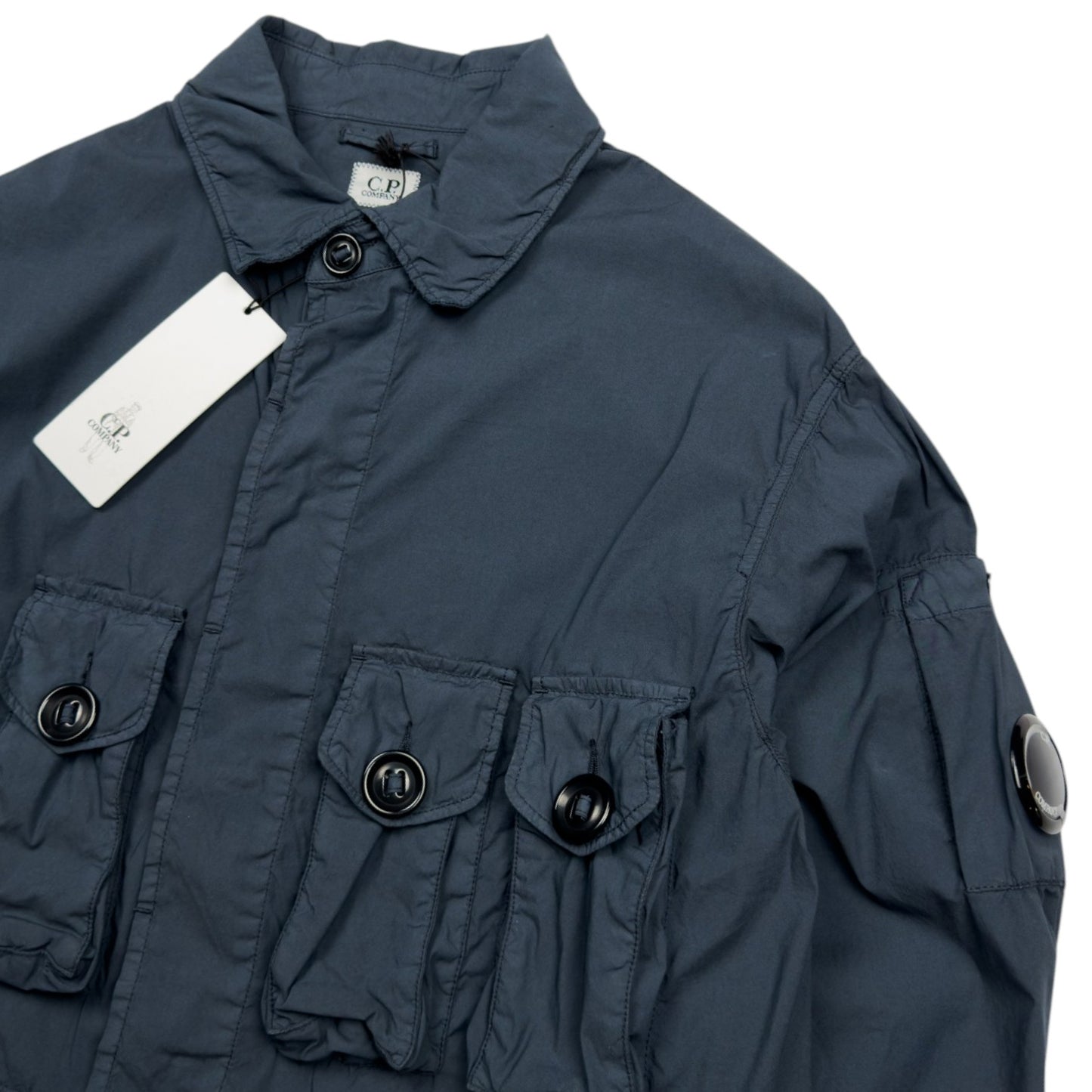 C.P. Company 50 Fili Multipocket Overshirt - Navy