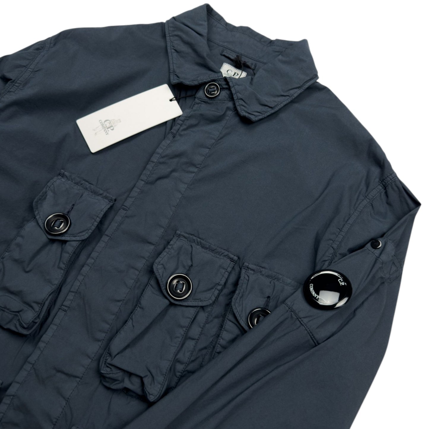 C.P. Company 50 Fili Multipocket Overshirt - Navy