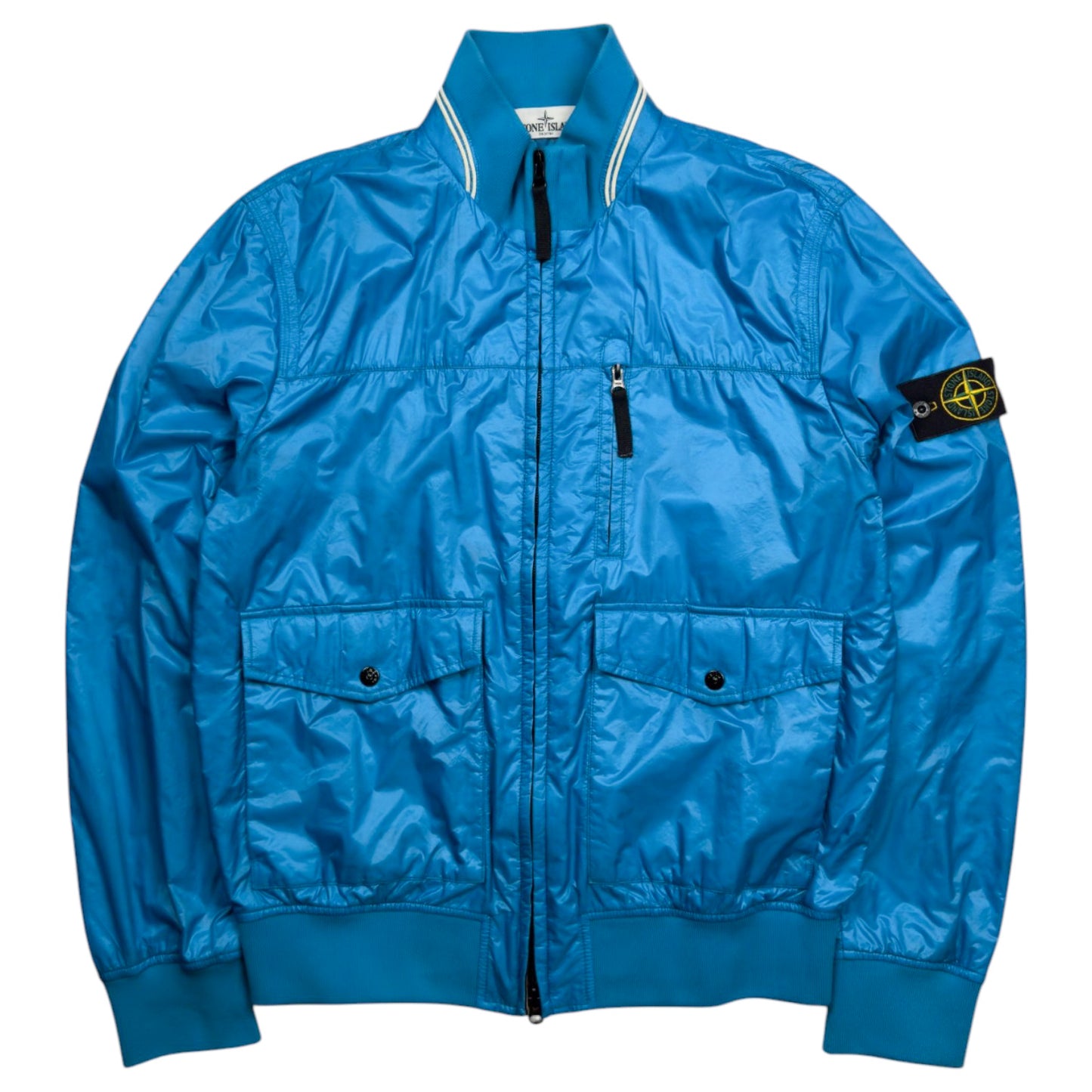 S/S 13 Stone Island Micro Rip Stop 7 Den Tyvek Shield - Blue