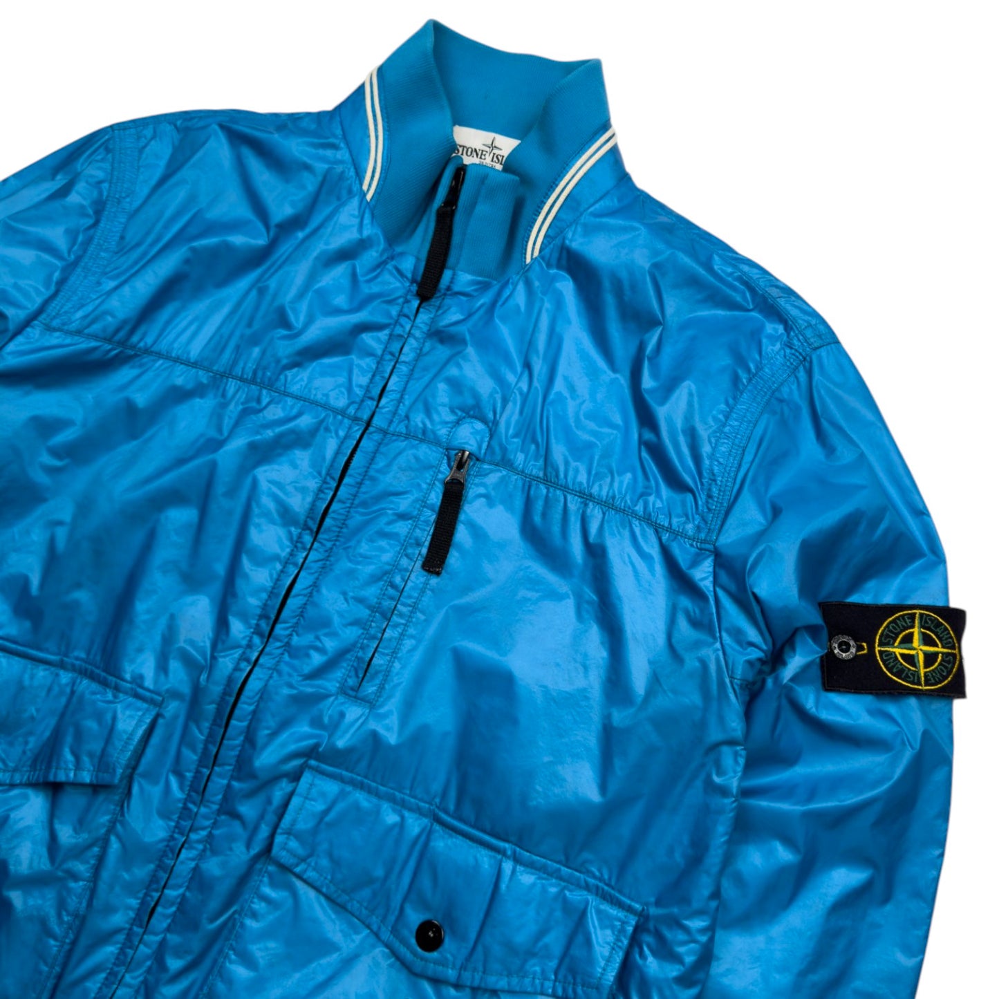 S/S 13 Stone Island Micro Rip Stop 7 Den Tyvek Shield - Blue