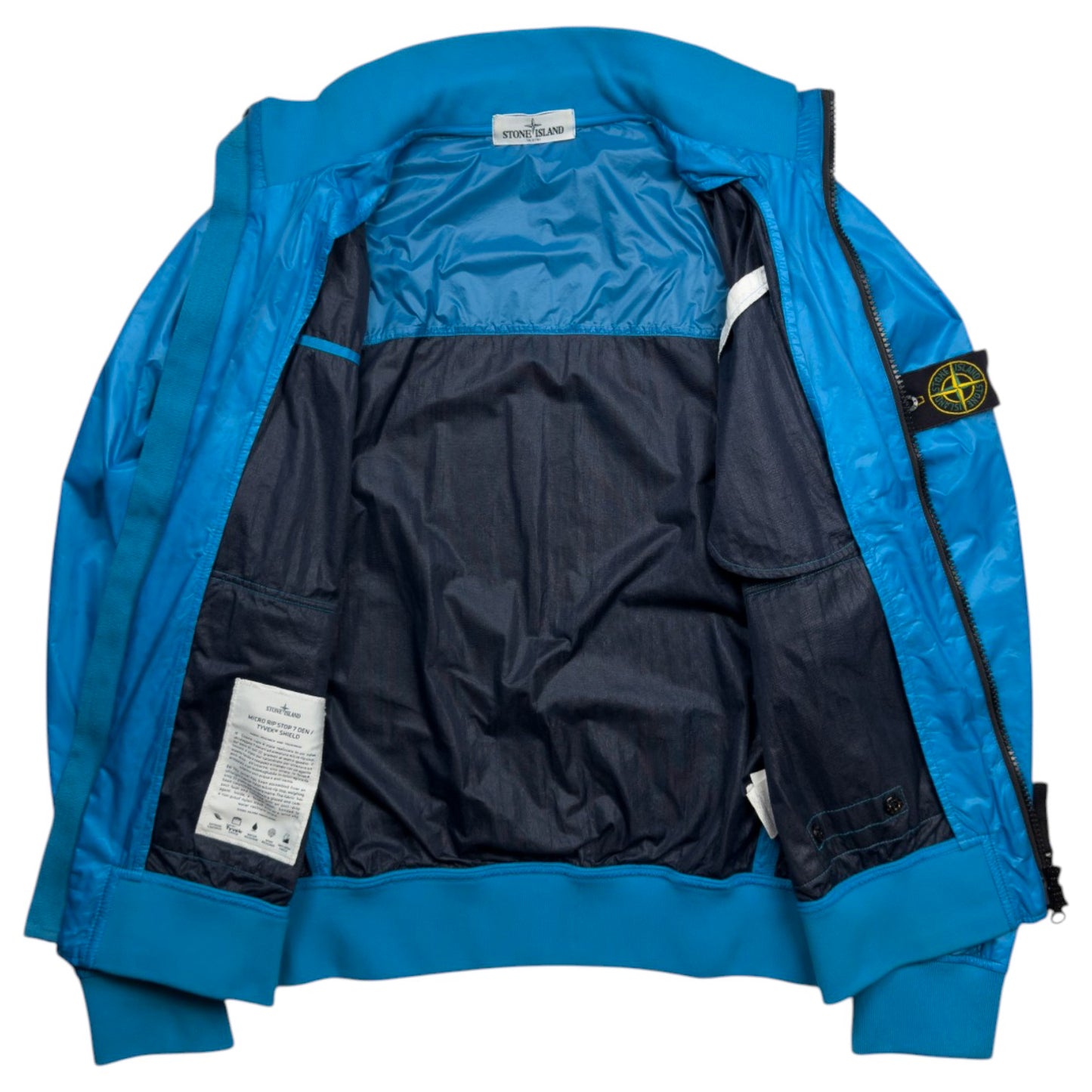 S/S 13 Stone Island Micro Rip Stop 7 Den Tyvek Shield - Blue