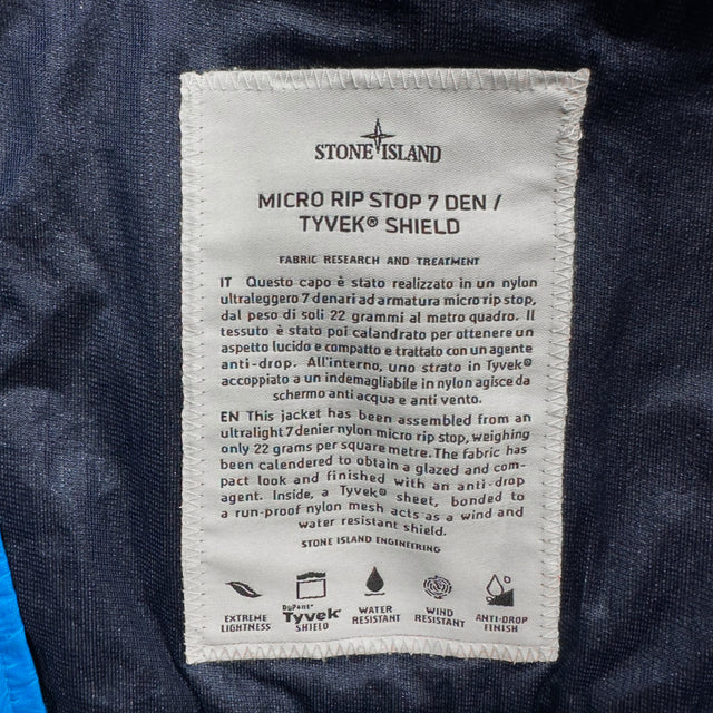 S/S 13 Stone Island Micro Rip Stop 7 Den Tyvek Shield - Blue