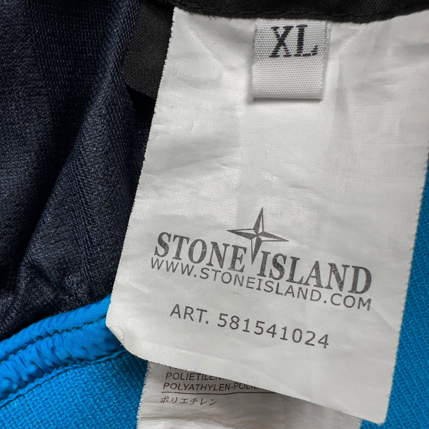 S/S 13 Stone Island Micro Rip Stop 7 Den Tyvek Shield - Blue