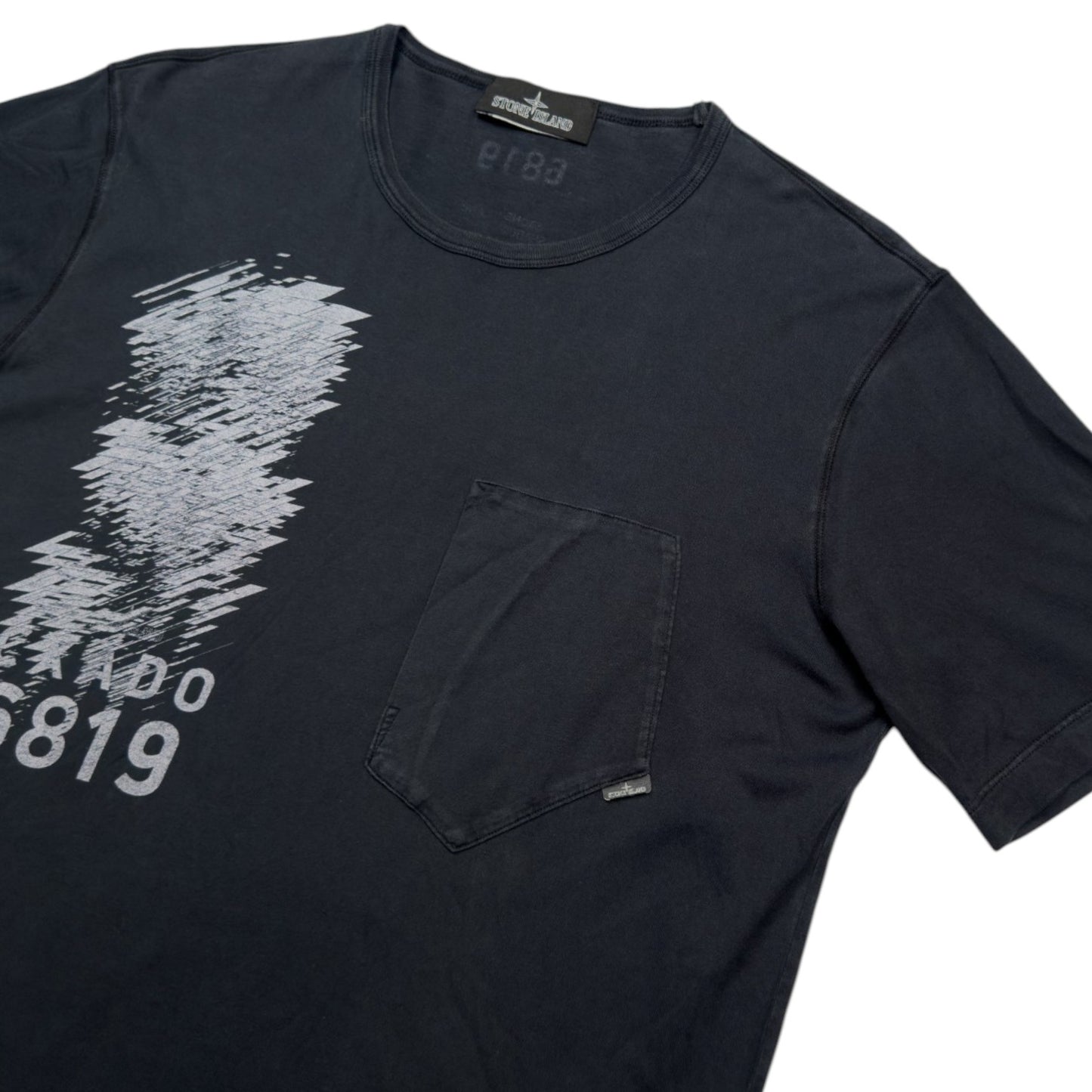 S/S 18 Stone Island Shadow Project Print T-Shirt - Black