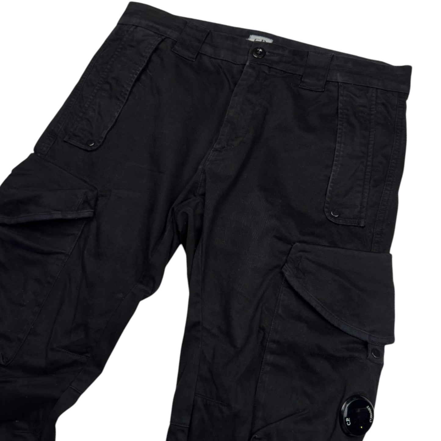 C.P. Company Ergonomic Fit Cargo Trousers - Black