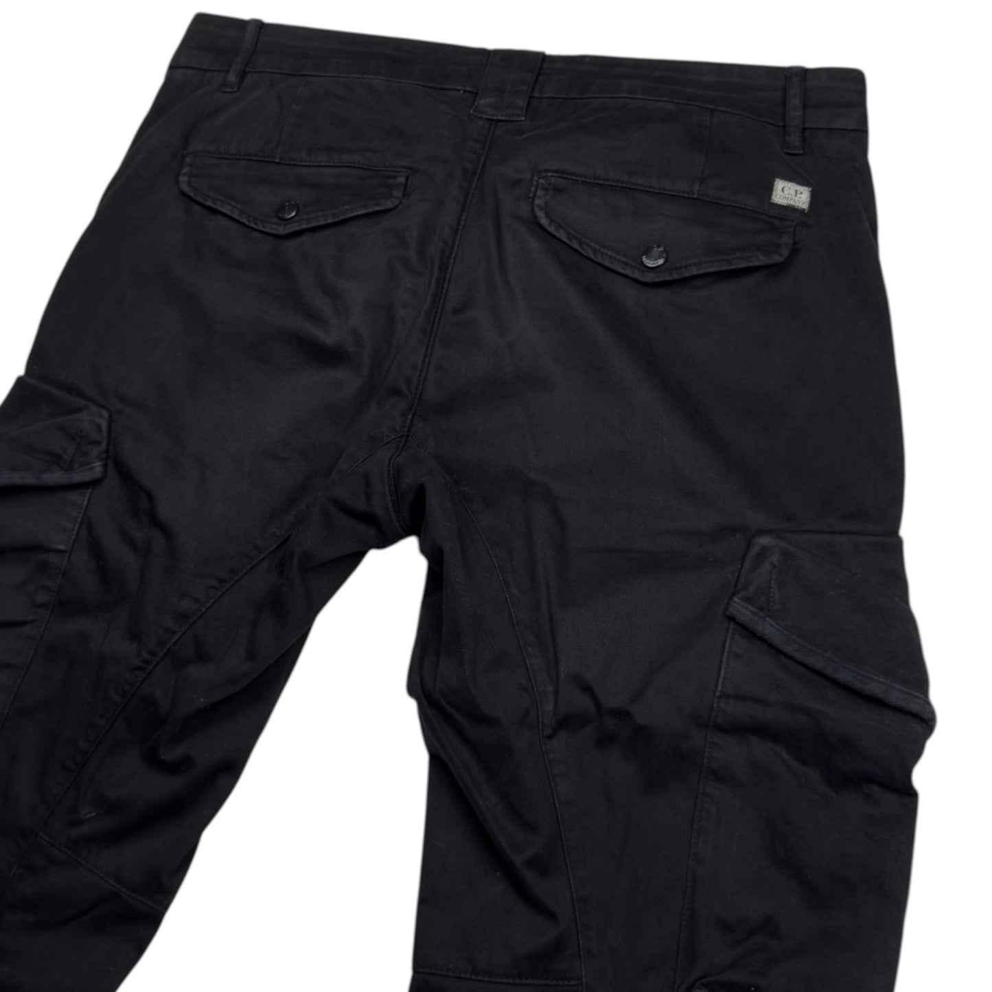 C.P. Company Ergonomic Fit Cargo Trousers - Black