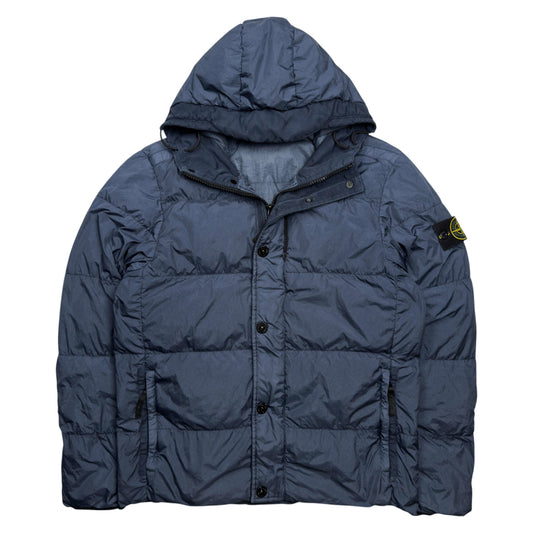 A/W 16 Stone Island Crinkle Reps NY Down Puffer Jacket - Navy