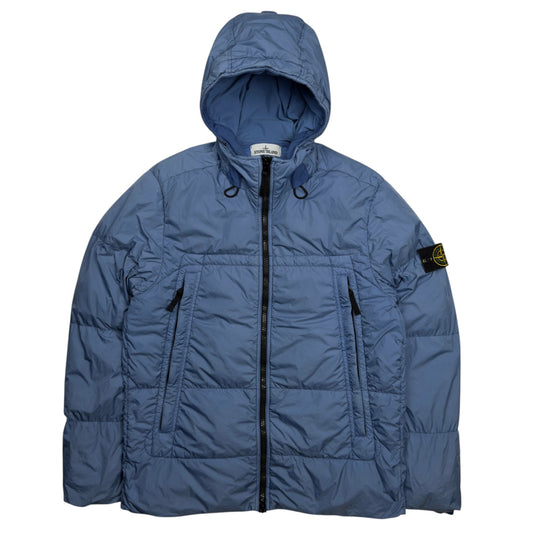A/W 20 Stone Island Crinkle Reps NY Down Puffer Jacket - Blue