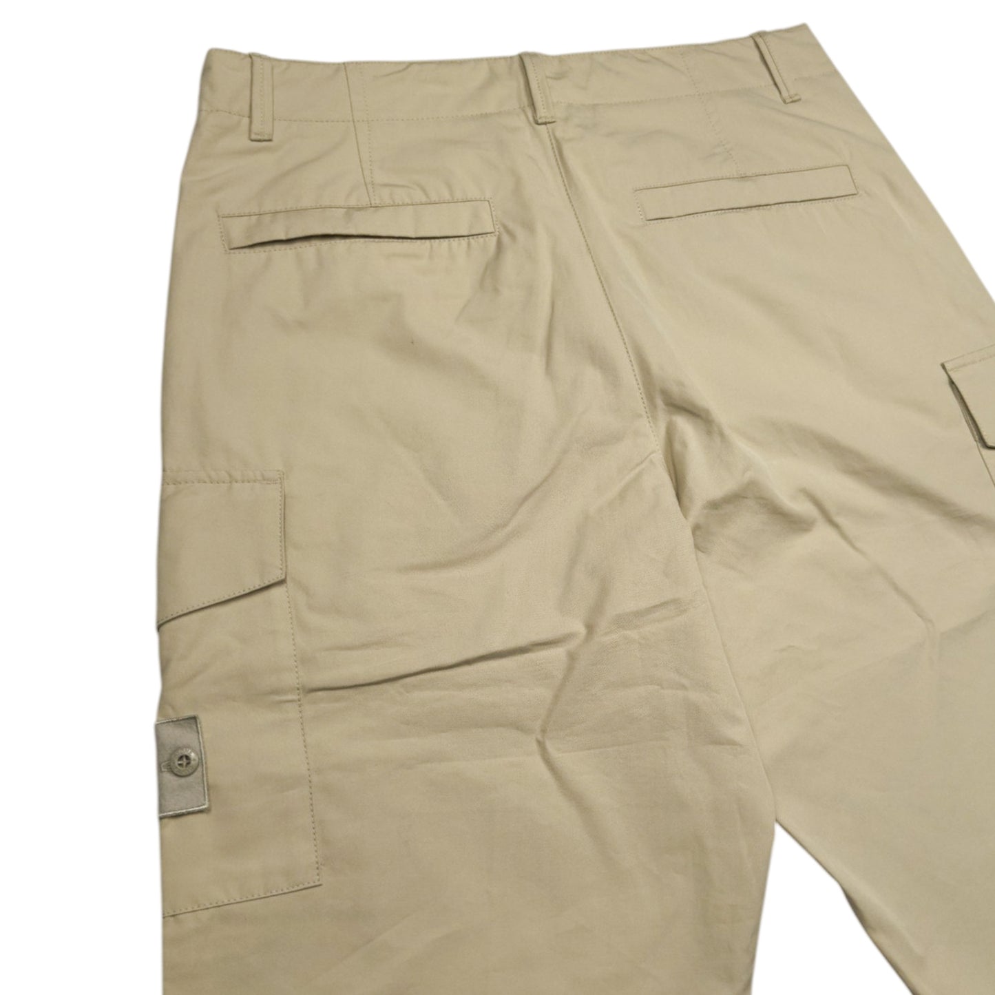S/S 25 Stone Island Weatherproof Cotton Canvas Ghost Piece Cargo Trousers - 33 RE