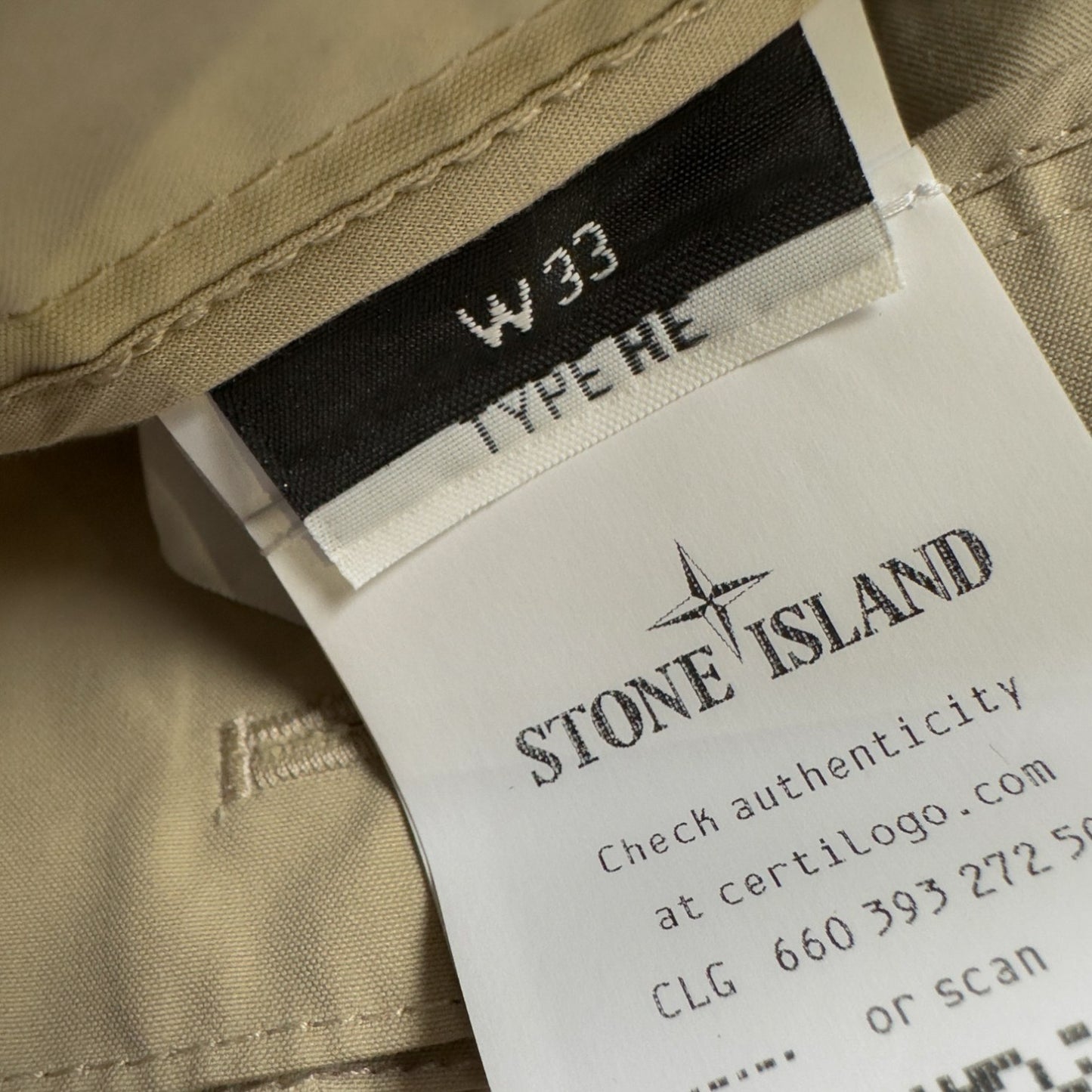 S/S 25 Stone Island Weatherproof Cotton Canvas Ghost Piece Cargo Trousers - 33 RE