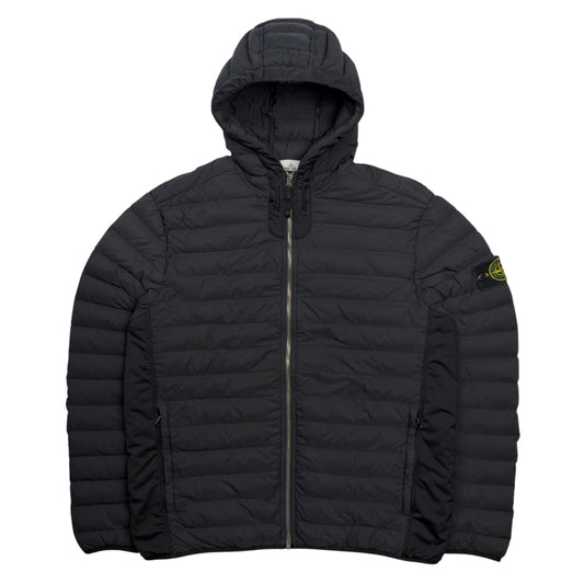 A/W 20 Stone Island Loom Woven Down Chambers Stretch Nylon Down TC Puffer Jacket - Black