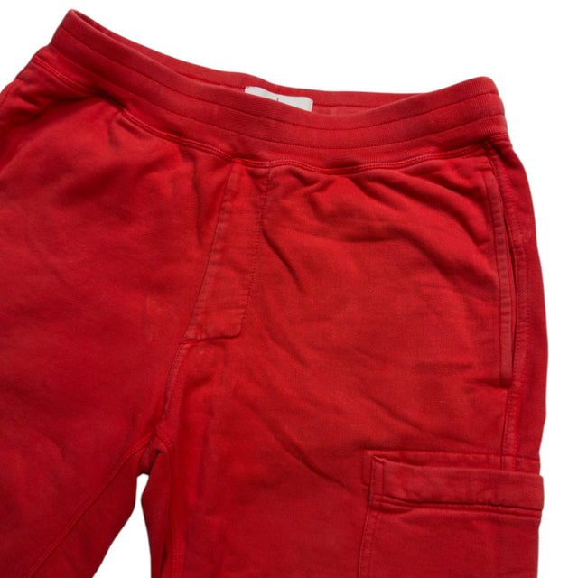 S/S 16 Stone Island Cotton Jersey Cargo Shorts - Red