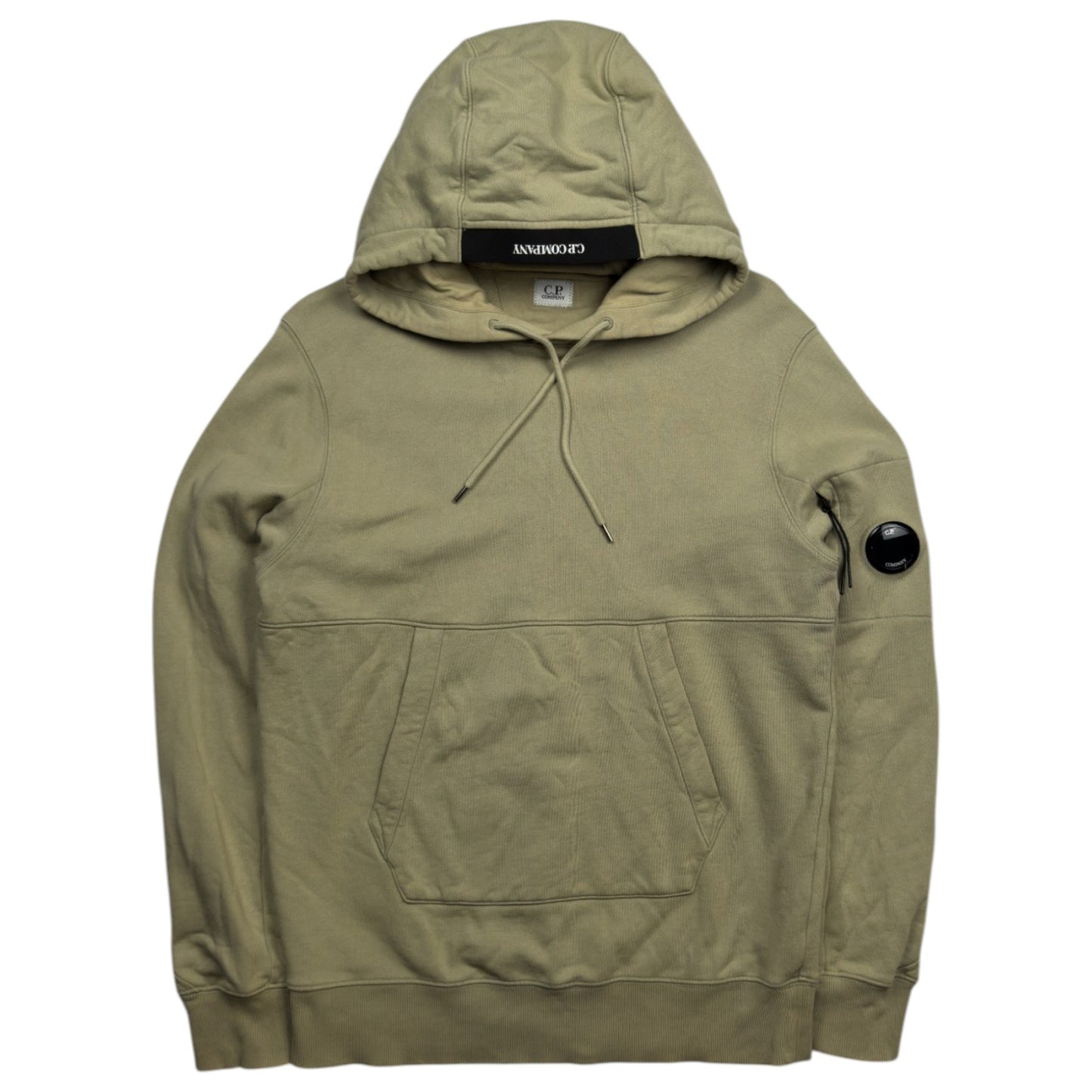 C.P. Company Diagonal Fleece Lens Hoodie - Pistachio