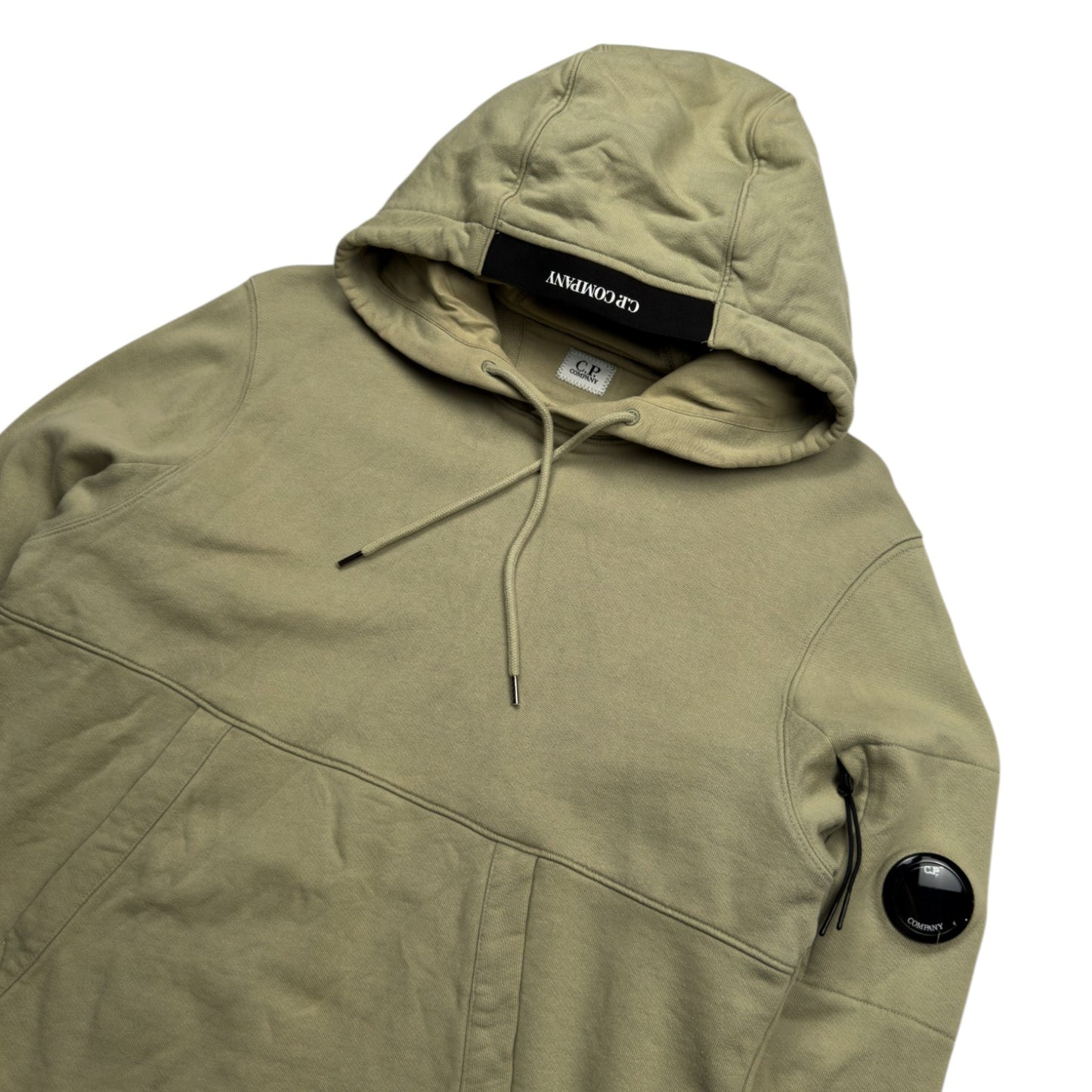 C.P. Company Diagonal Fleece Lens Hoodie - Pistachio
