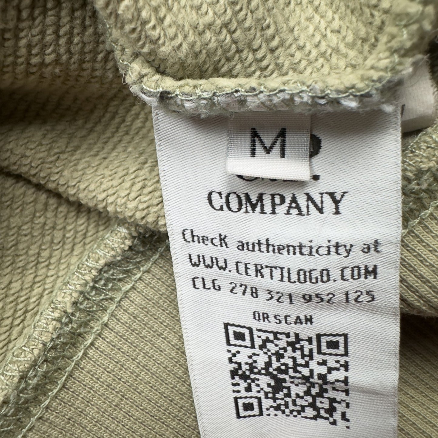 C.P. Company Diagonal Fleece Lens Hoodie - Pistachio