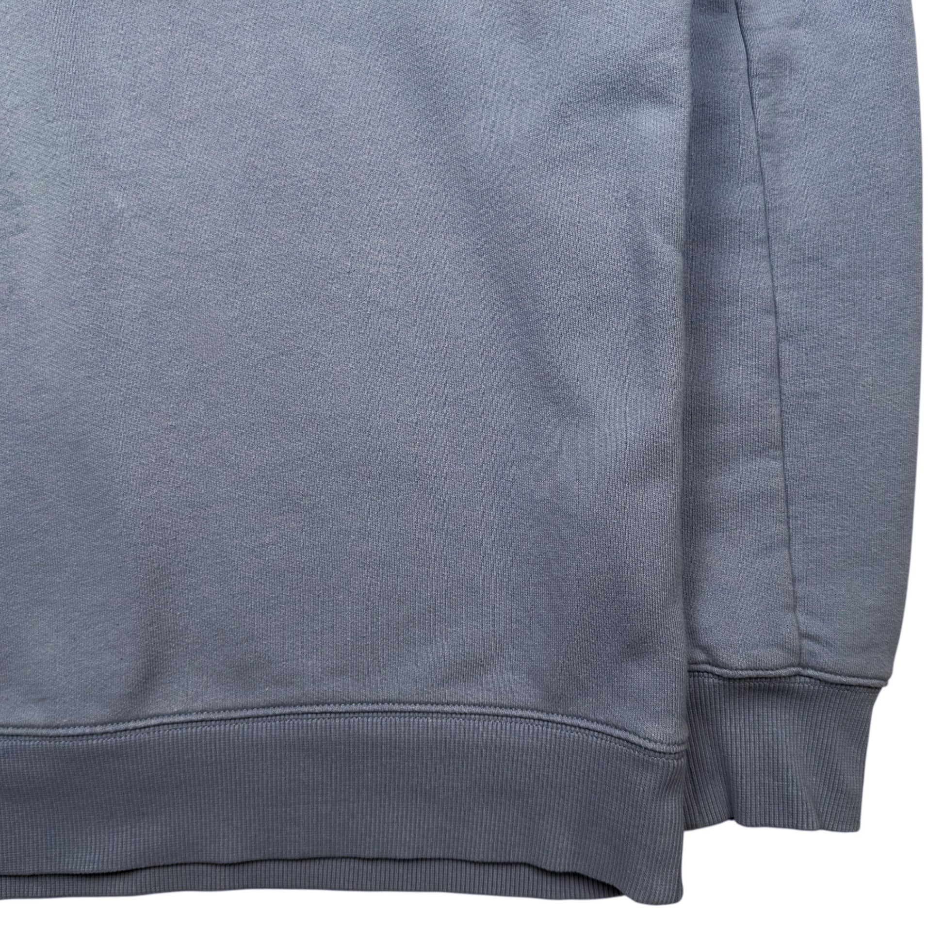 C.P. Company Diagonal Raised Fleece Crewneck Sweater - Slate Blue