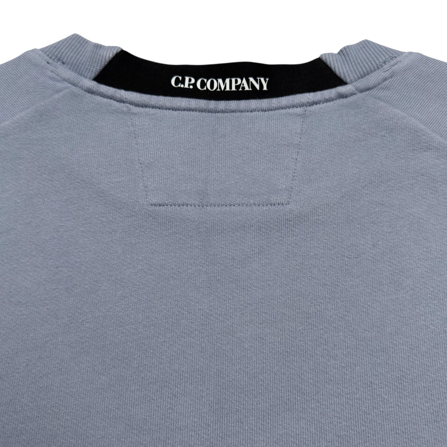 C.P. Company Diagonal Raised Fleece Crewneck Sweater - Slate Blue