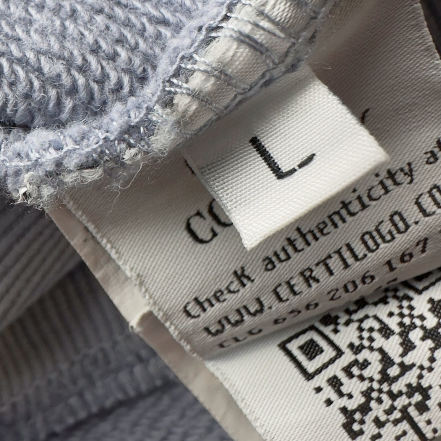 C.P. Company Diagonal Raised Fleece Crewneck Sweater - Slate Blue