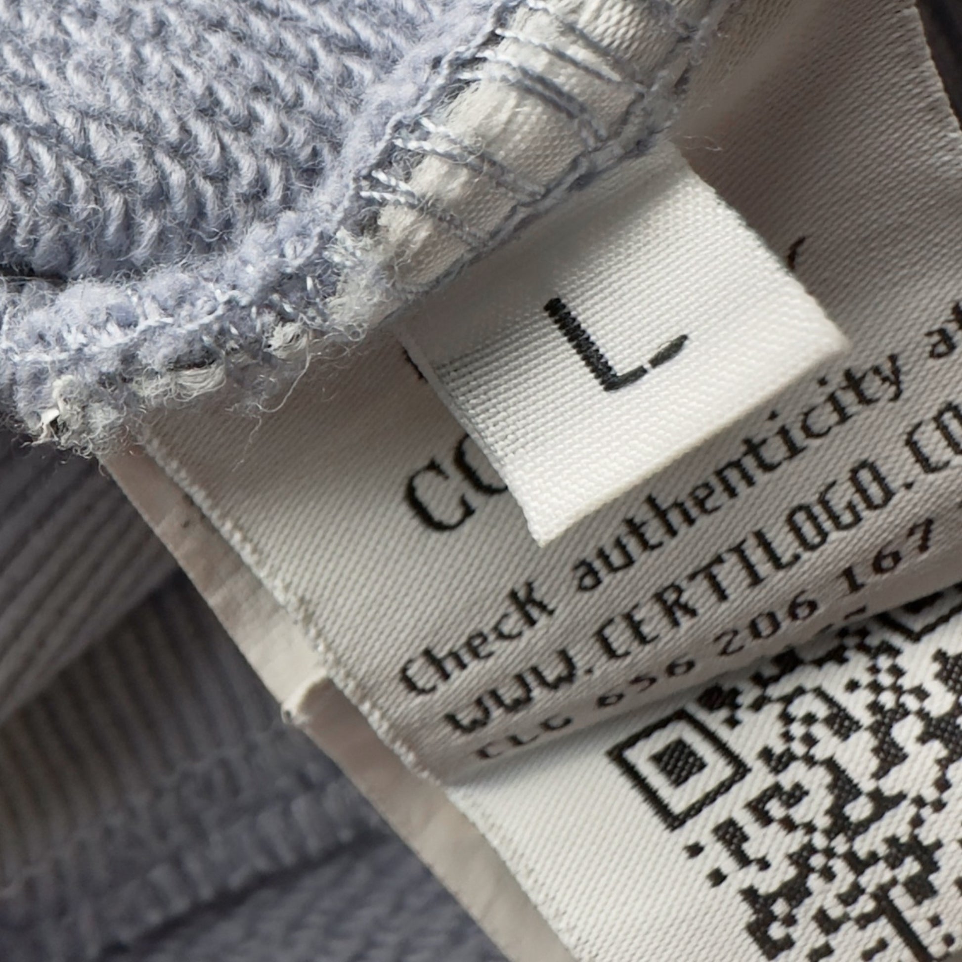 C.P. Company Diagonal Raised Fleece Crewneck Sweater - Slate Blue