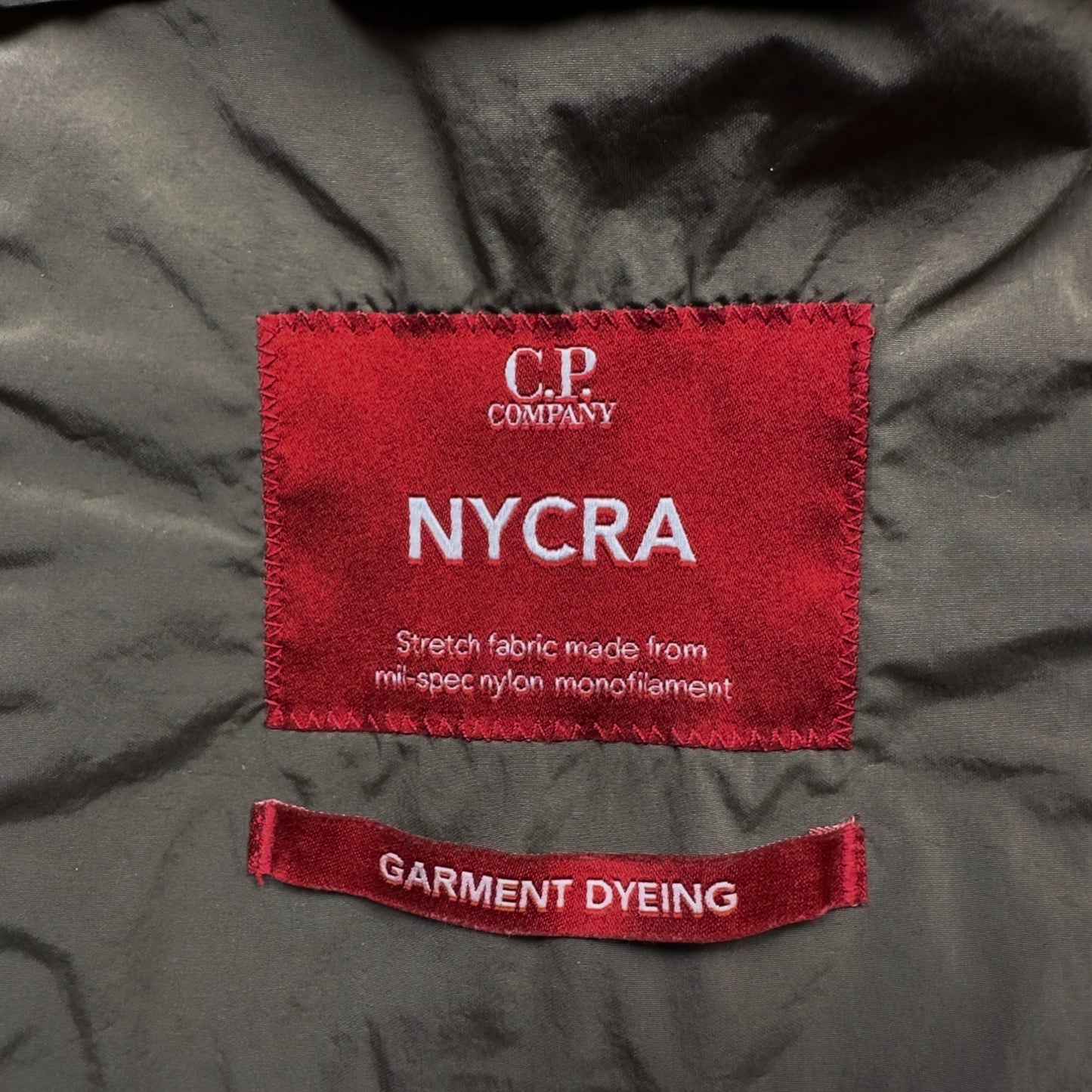 C.P. Company Nycra Fishtail Parka - Dark Khaki Green
