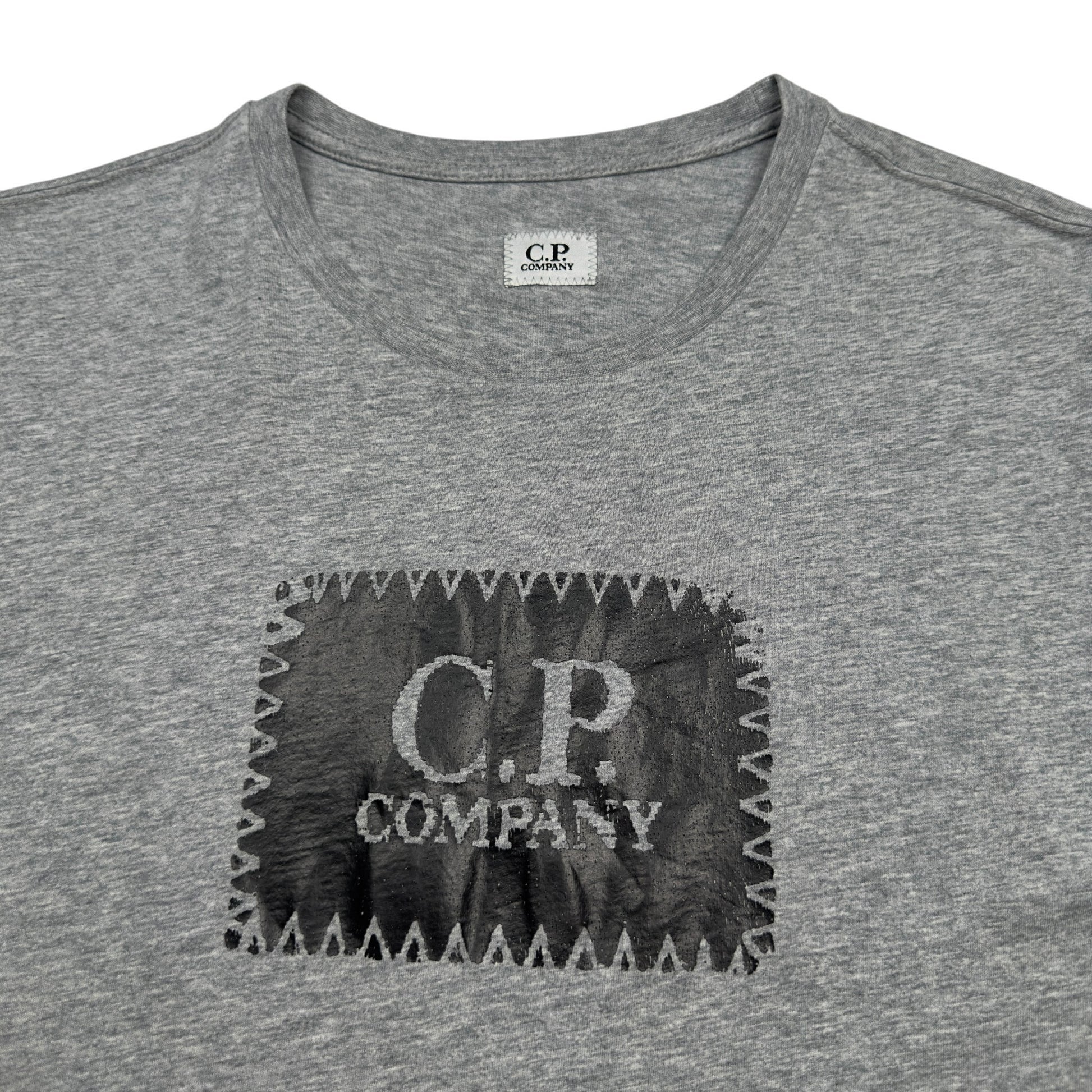 C.P. Company Big Stitch Logo T-Shirt - Grey